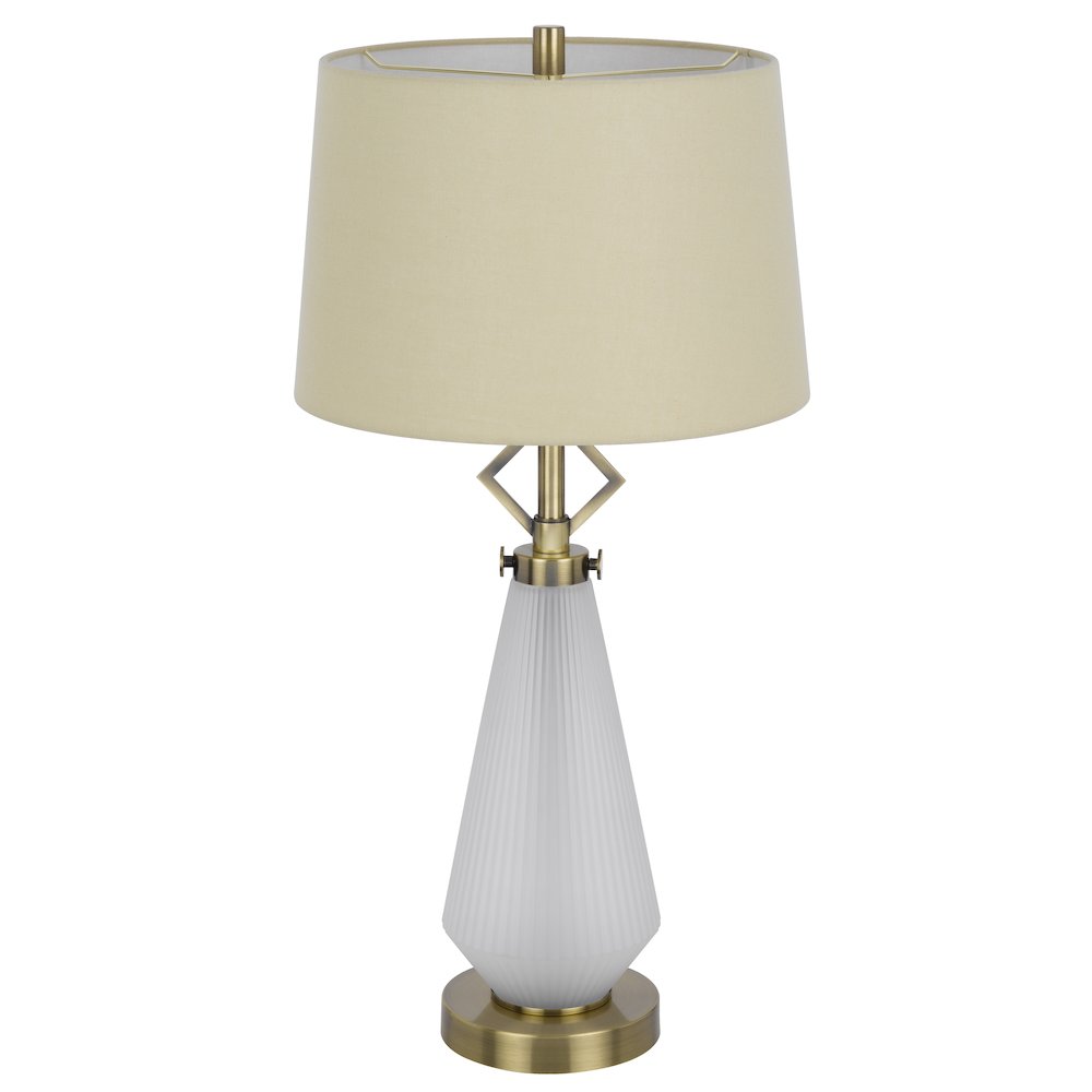100W led Carrizo metal/glass table lamp with 2W led night light. Picture 2