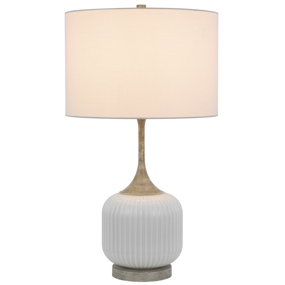 150W 3 way Palmyra metal/glass table lamp. Sold in pairs. Picture 2