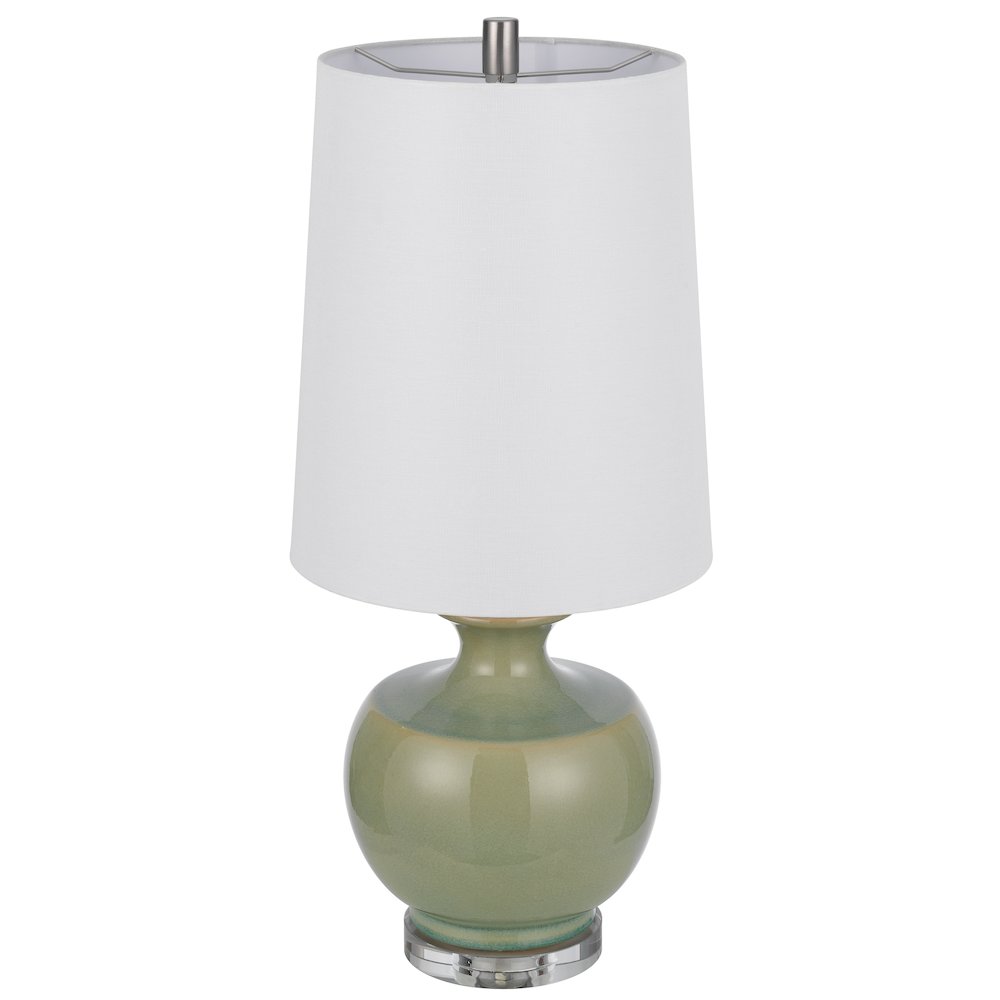 100W Kawela ceramic table lamp with crystal base. Sold in pairs. Picture 2