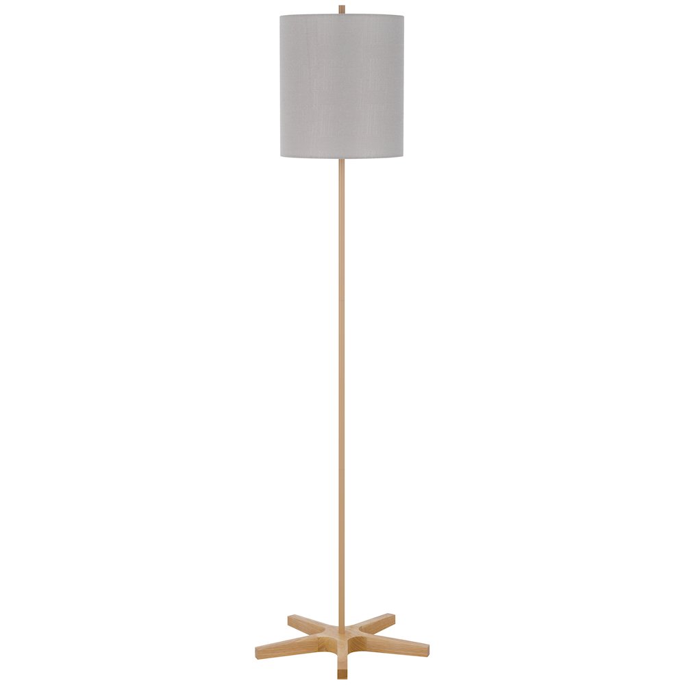 100W metal floor lamp with wooden base. Picture 5