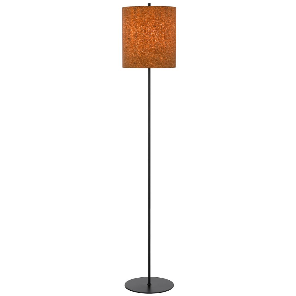 100W metal floor lamp with corks shade. Picture 1