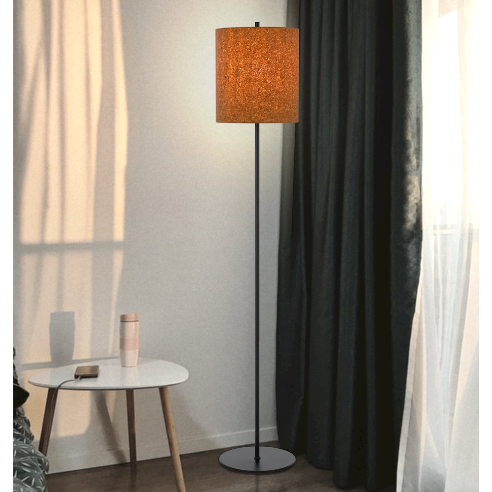 100W metal floor lamp with corks shade. Picture 4