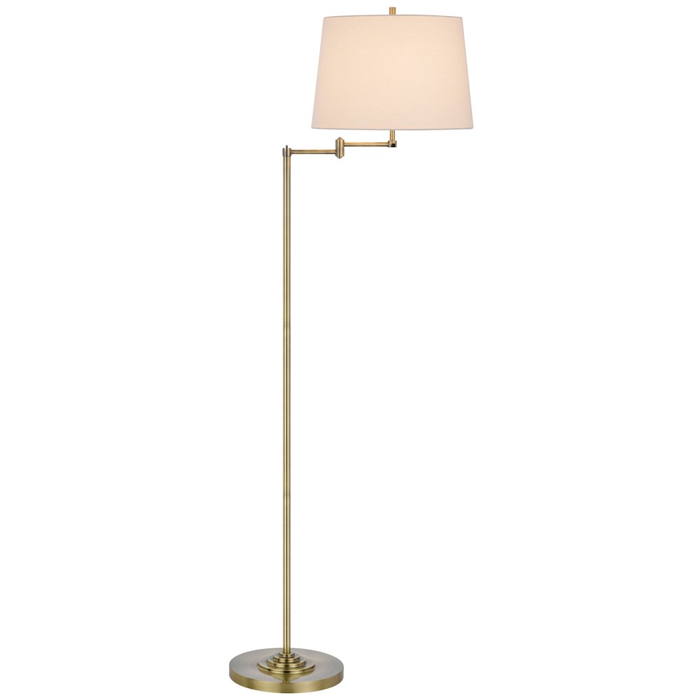 150W 3 way Colton double swing arm floor lamp. Picture 1