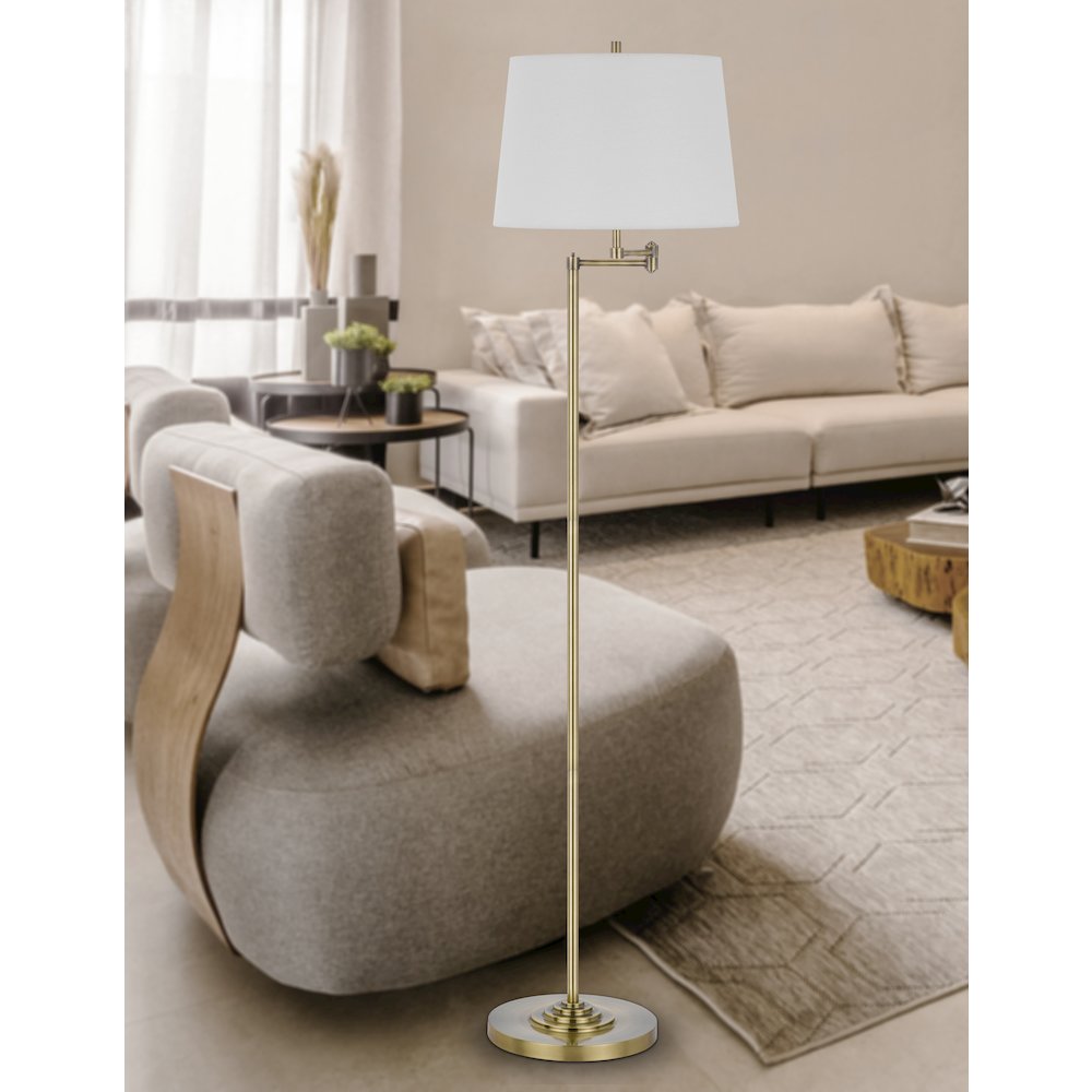 150W 3 way Colton double swing arm floor lamp. Picture 3