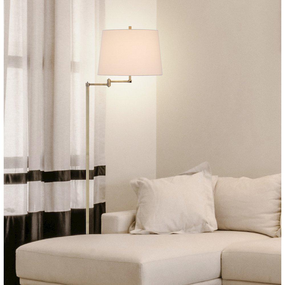 150W 3 way Colton double swing arm floor lamp. Picture 4