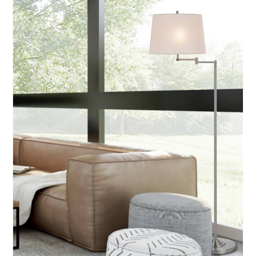 150W 3 way Colton double swing arm floor lamp. Picture 3