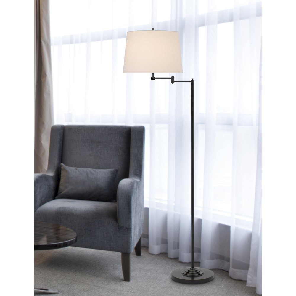 150W 3 way Colton double swing arm floor lamp. Picture 3