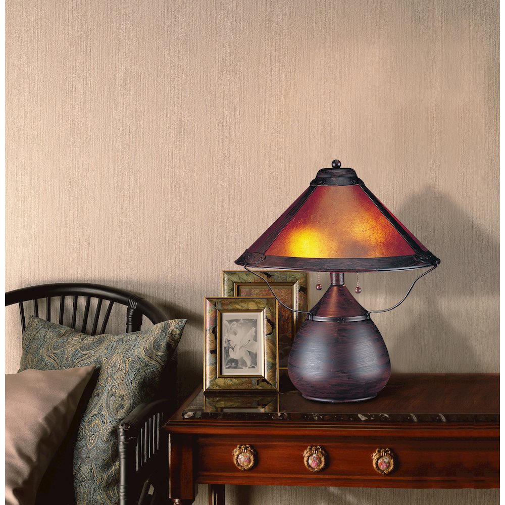 40W X 2 Mica Table Lamp. Picture 2