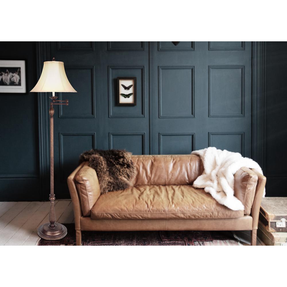 150W 3 Way Swing Arm Floor Lamp. Picture 3