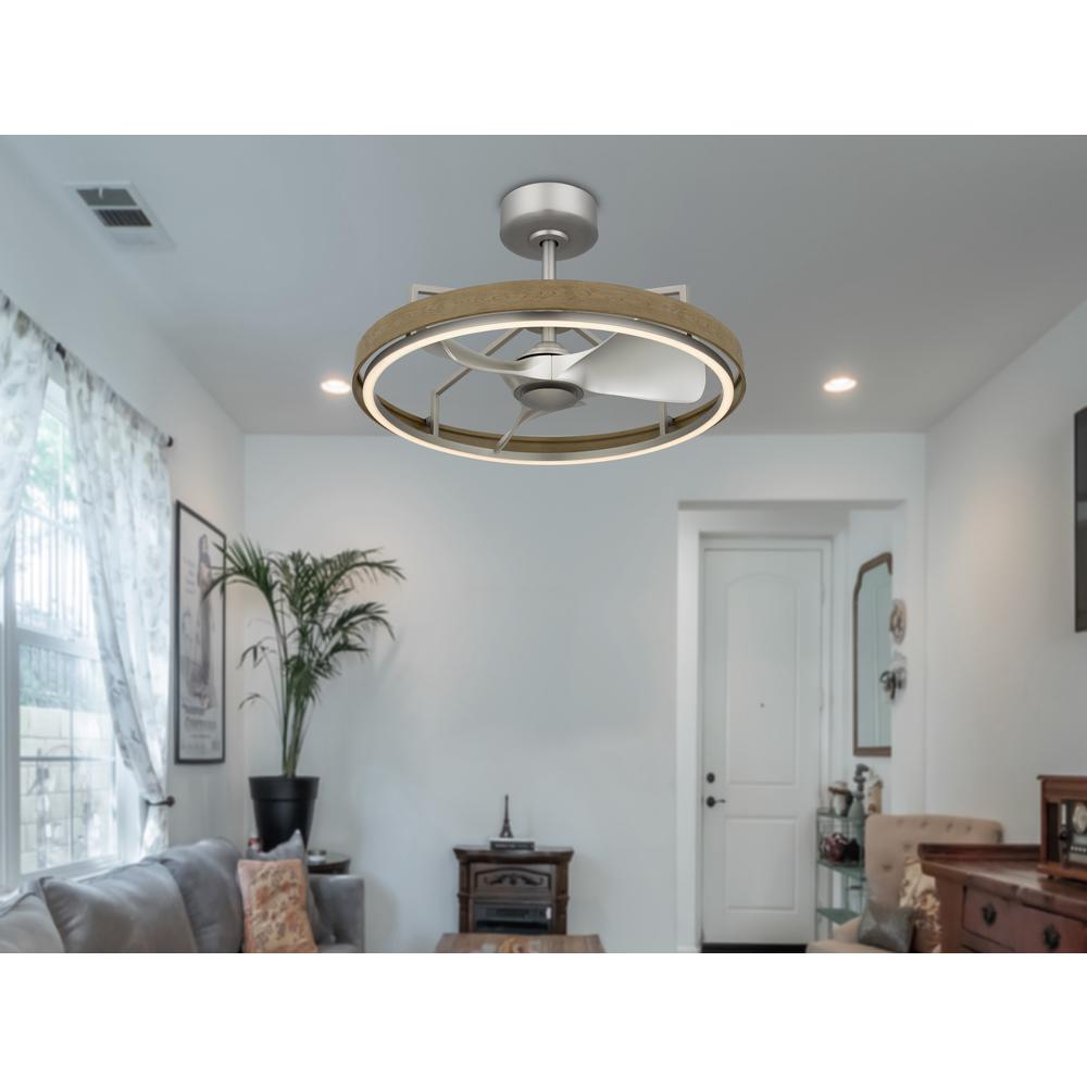 30W, 580 Lumen, 3000K Dimmable 6 Speed Led Arroyo Ultra Quiet Fan Light. Picture 4