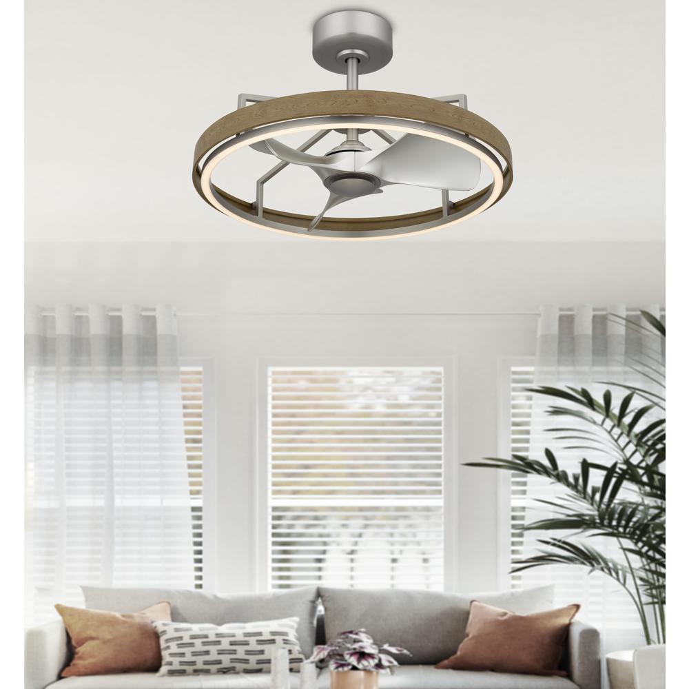 30W, 580 Lumen, 3000K Dimmable 6 Speed Led Arroyo Ultra Quiet Fan Light. Picture 5