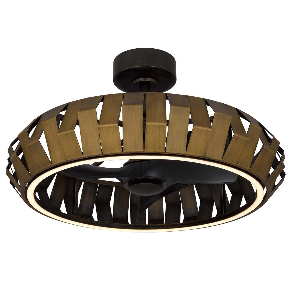 30W, 500 Lumen, 3000K Dimmable 6 Speed Led Arroyo Ultra Quiet Fan Light. Picture 2