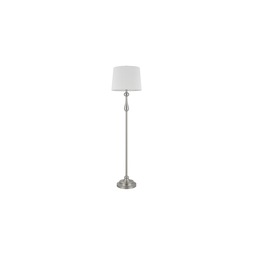 100 Watt Collins Metal Floor Lamp with Hardback Linen Shade. Picture 3