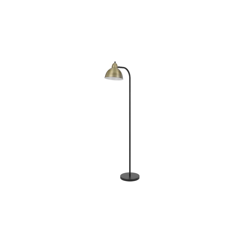 60 Watt Morley Metal Floor Lamp with Dome Shade. Picture 1