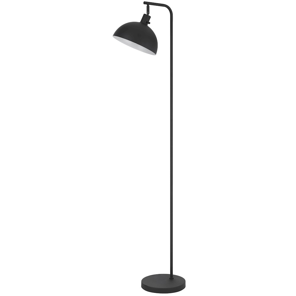 60 Watt Koepel Black Metal Hanging Floor Lamp with Dome Shade. Picture 4