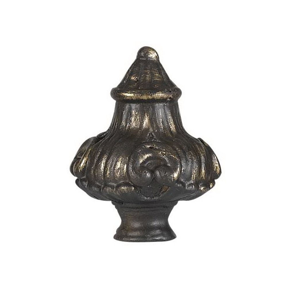 2.75" Metal Cast Finial in Dark Bronze Finish. Picture 1