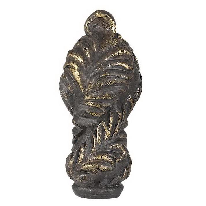 2.5" Metal Cast Finial in Dark Bronze Finish. Picture 2
