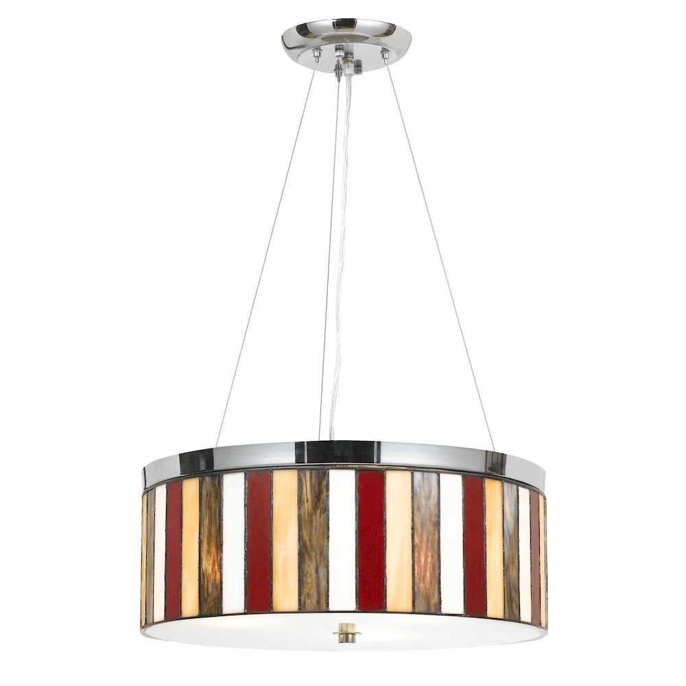 60W X 3 Tiffany Pendant Fixture. Picture 1