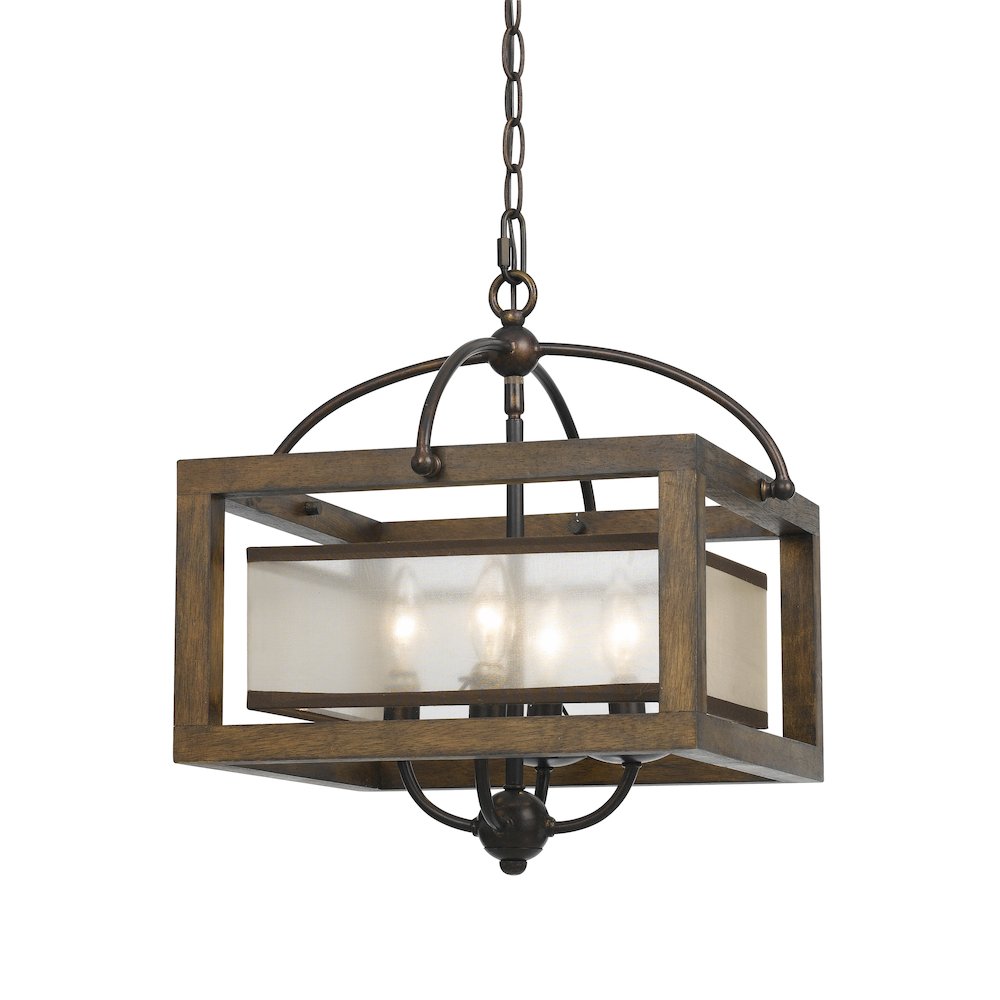 60W X 4 Semi-Flush Pendant. Picture 1