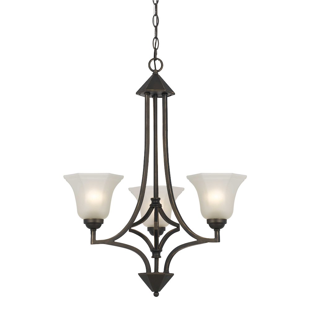 60W X 3 Metal 3 Light Chandelier. Picture 1