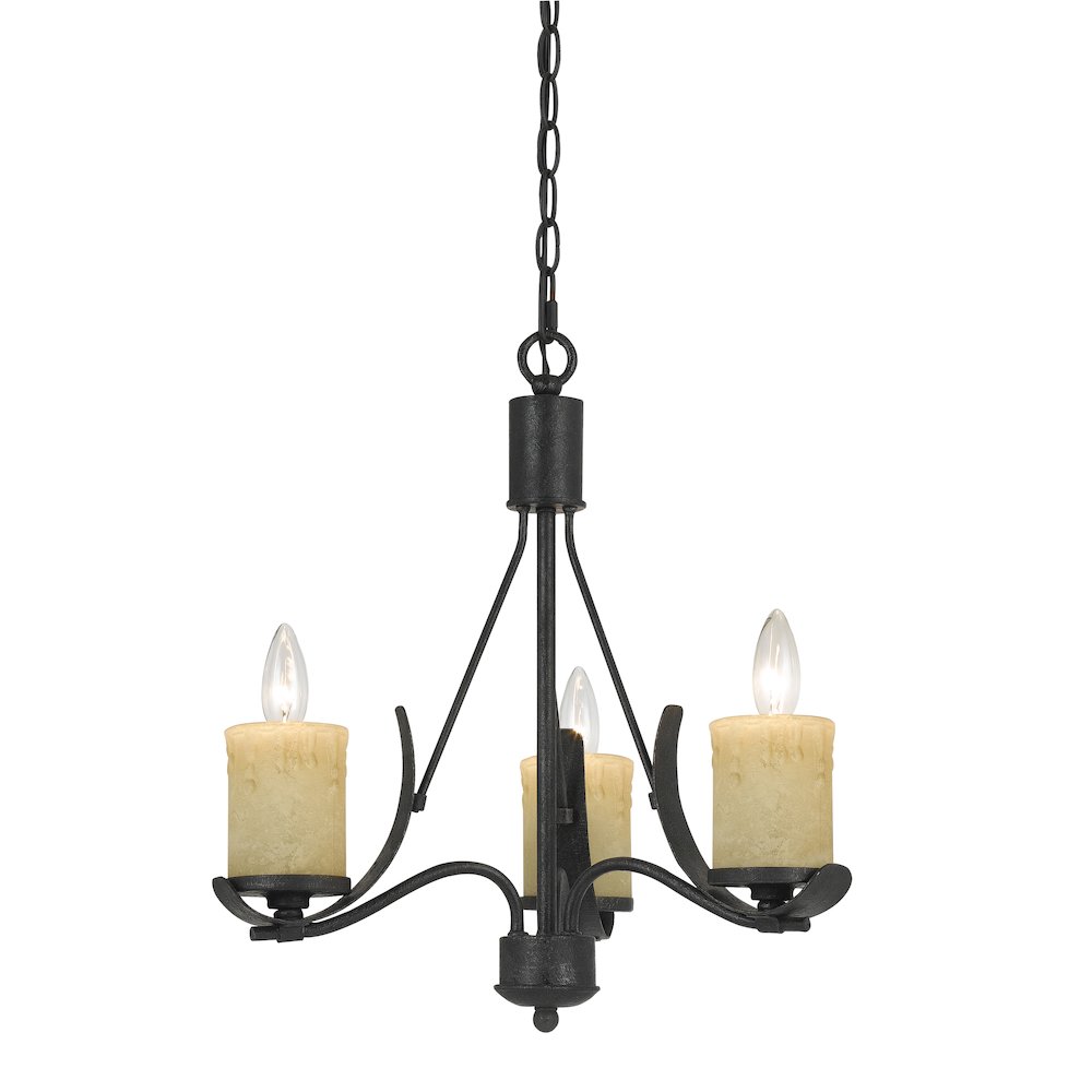3 Light Morelis Chandelier. Picture 1
