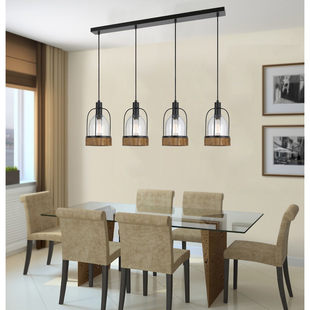 60W X 4 Beacon Island Fixture(Edison Bulbs Not included). Picture 2
