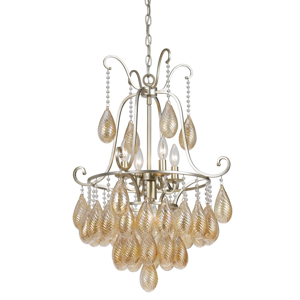 60W X 5 Marion Glass Chandelier. Picture 1