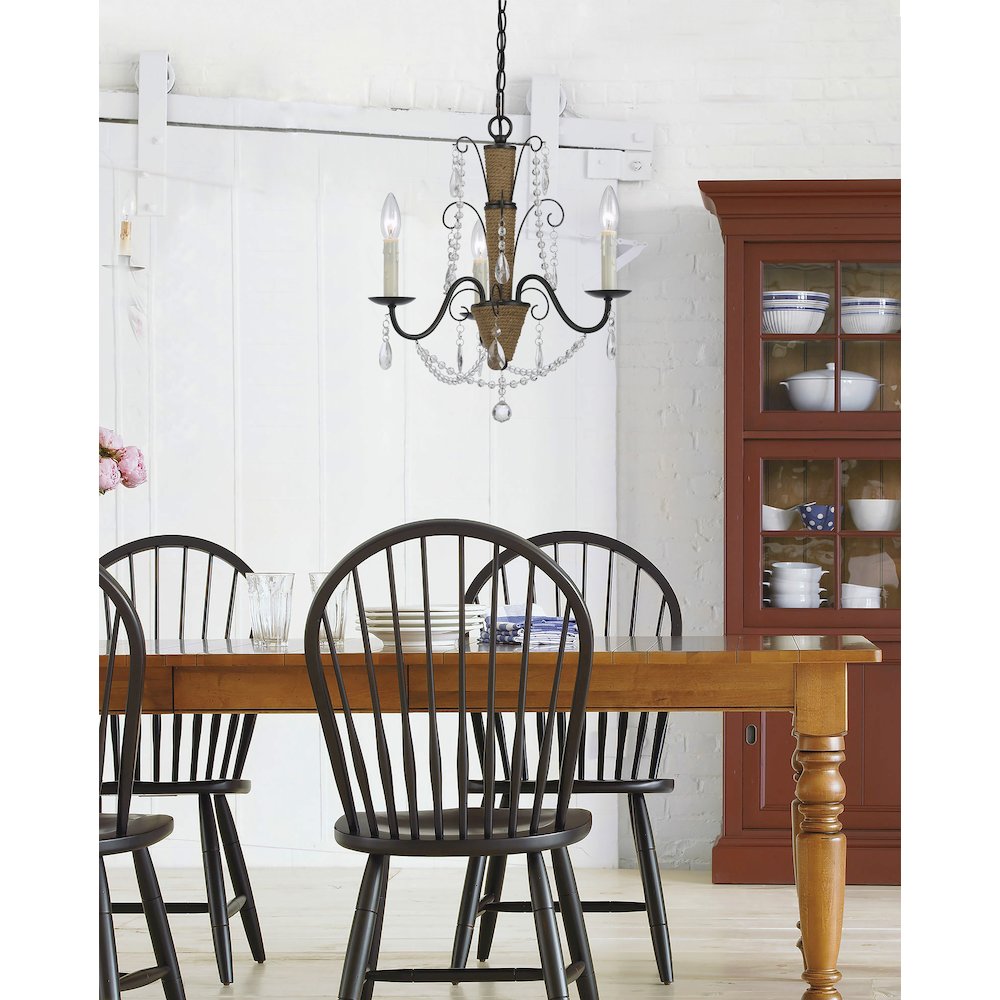 60W X 3 Antigo Chandelier. Picture 2
