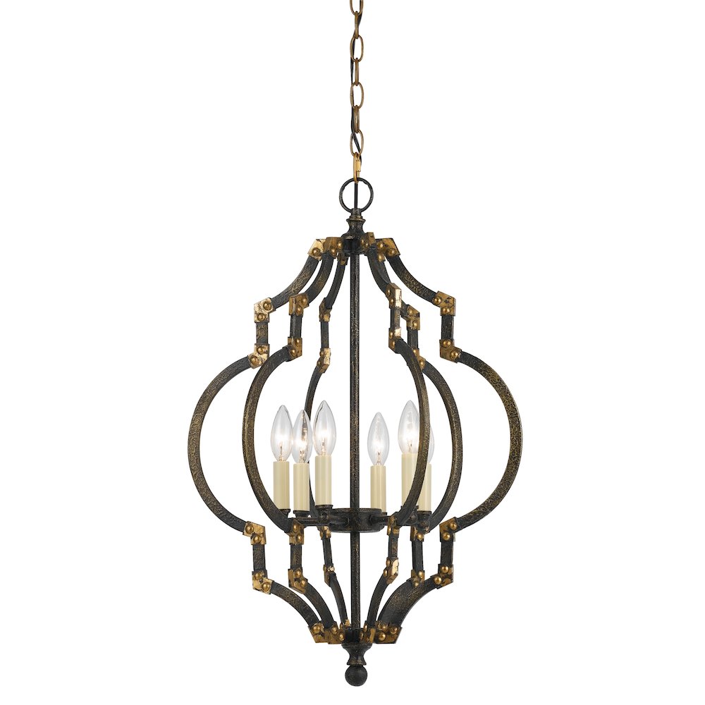 40W X 6 Howell Metal Pendant. Picture 1