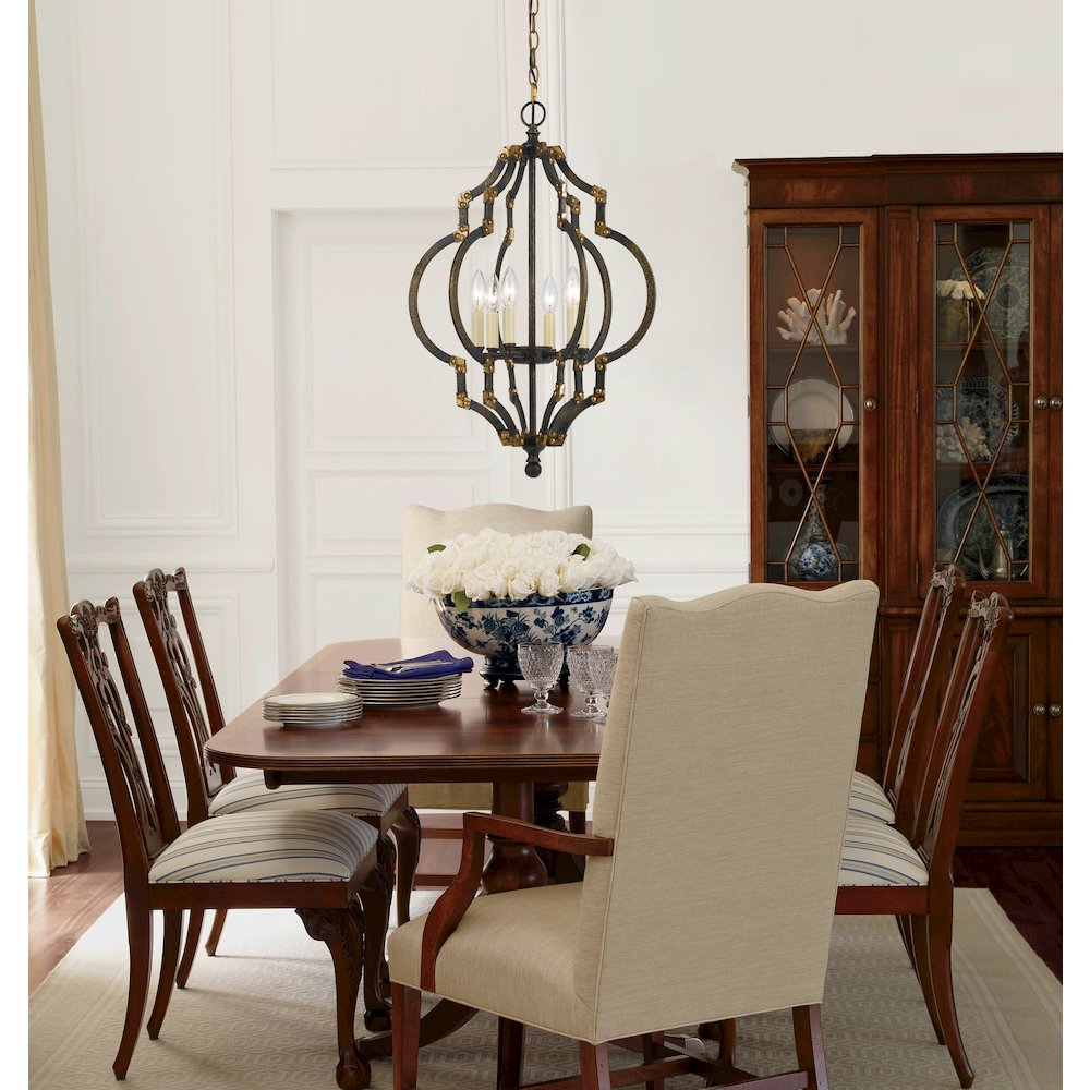 40W X 6 Howell Metal Pendant. Picture 2