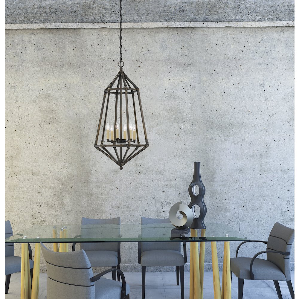 40W X 6 Denmark Metal Pendant. Picture 2