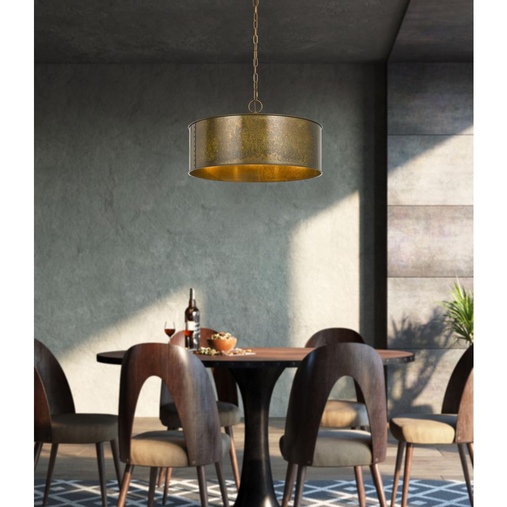 60W X 3 Rochefort Metal 3 Light Chandelier. Picture 2