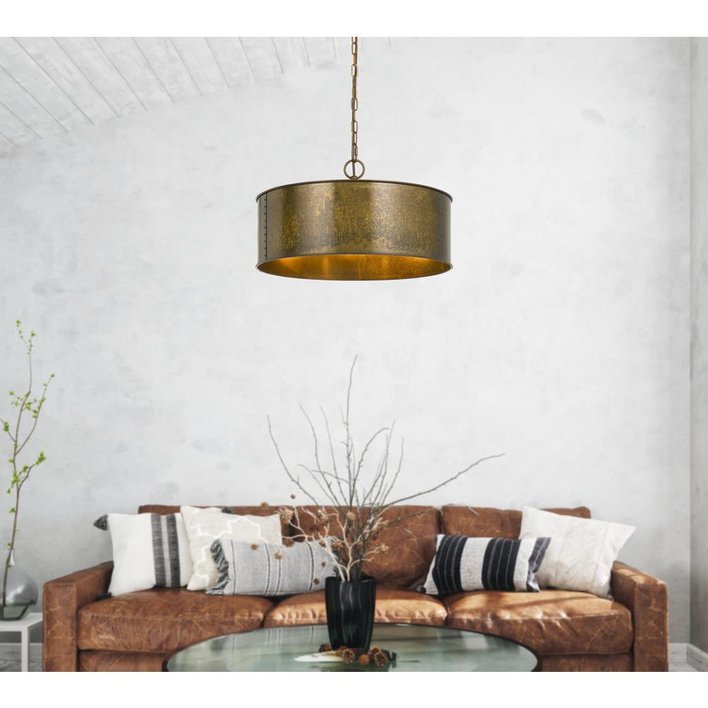 60W X 3 Rochefort Metal 3 Light Chandelier. Picture 3