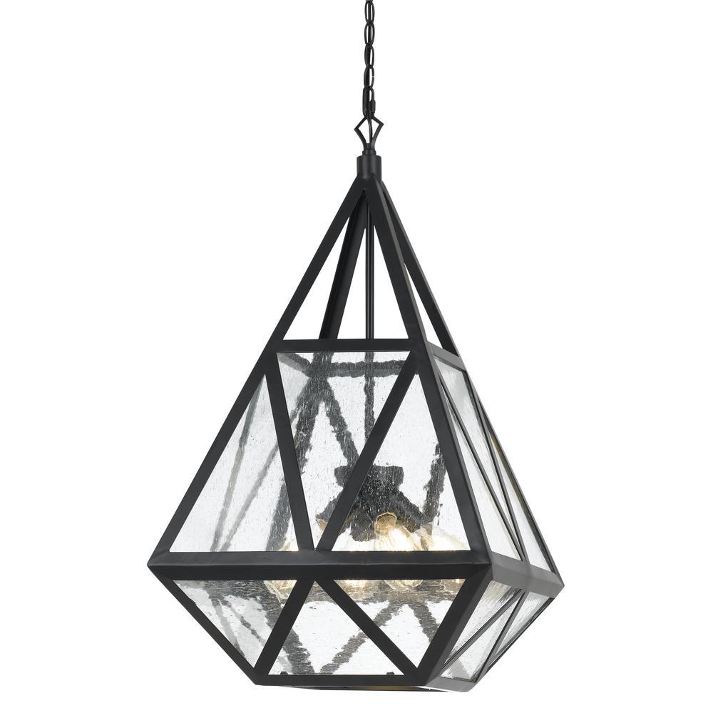 60W X 4 Townsendglass Chandelier (Edison Bulbs Not Included). Picture 1