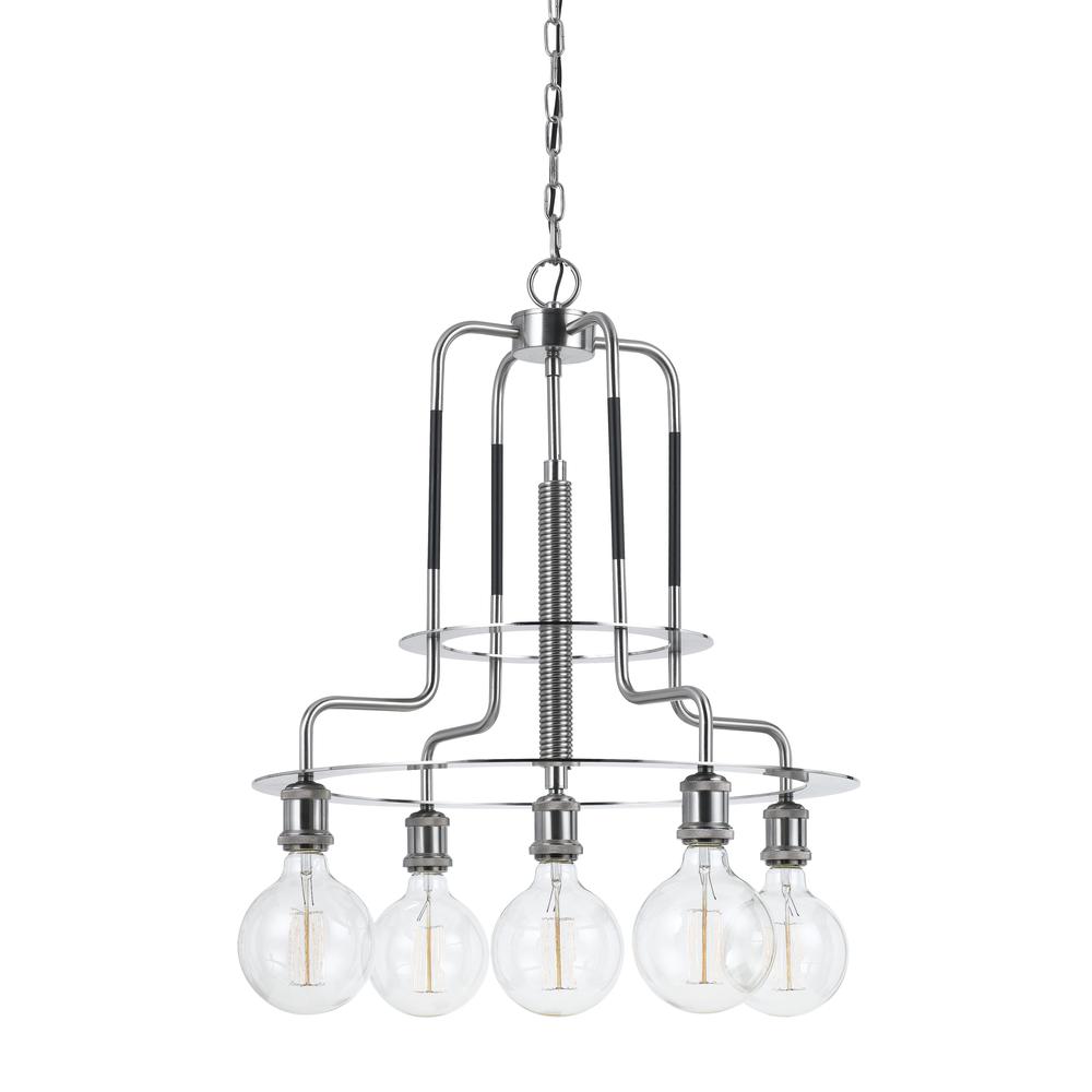 60W X 5 Transformermetal  Chandelier (Edison Bulbs Included). Picture 1