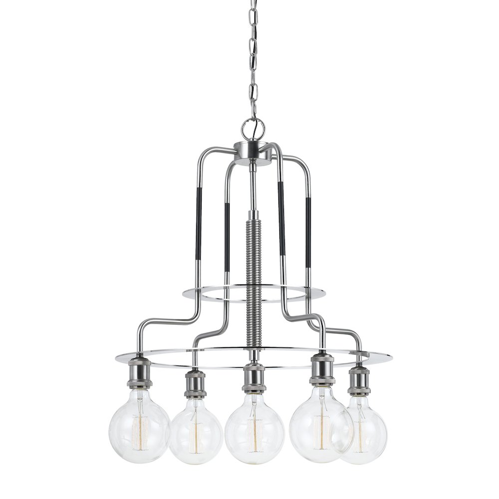 60W X 5 Transformermetal  Chandelier (Edison Bulbs Included). Picture 1