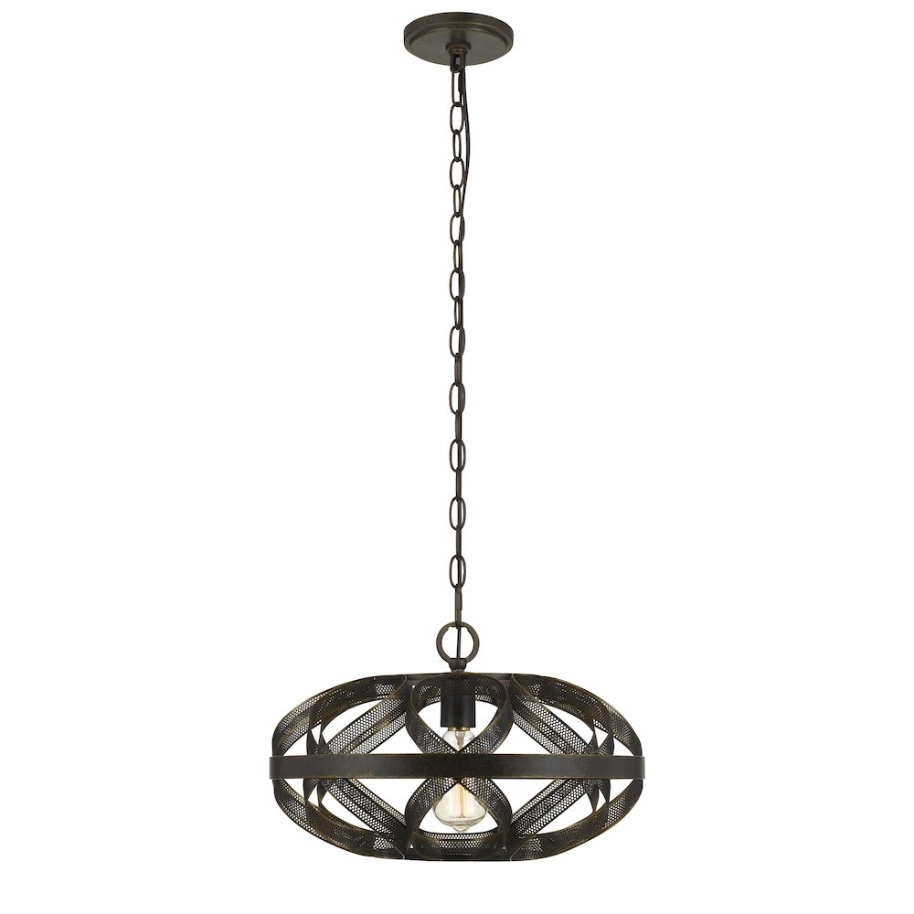 60W Alma Metal Mesh Pendant Fixture (Edison Bulb Not Included). Picture 1