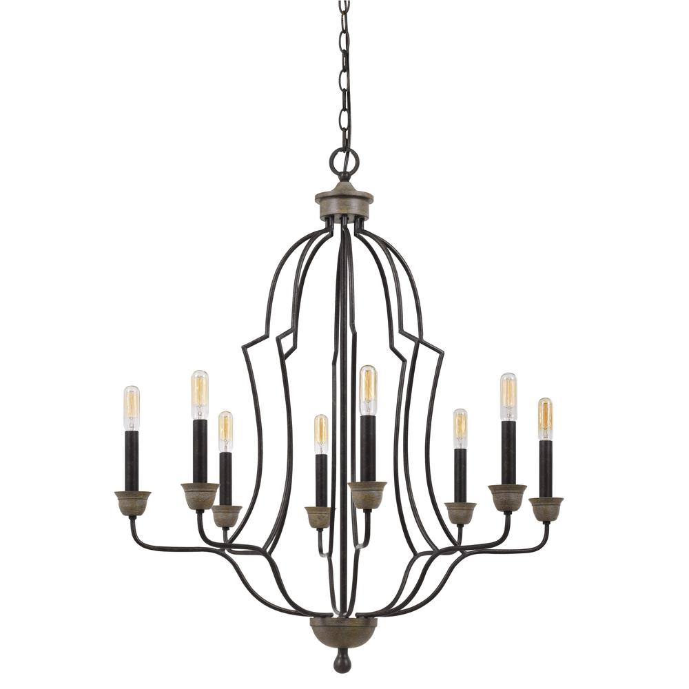 60W X 8 Lebrija Metal Chandelier (Edison Bulbs Not Included). Picture 1
