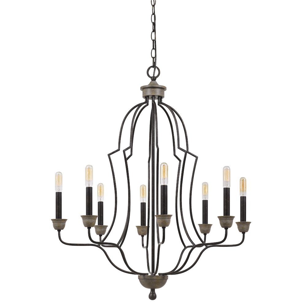 60W X 8 Lebrija Metal Chandelier (Edison Bulbs Not Included). Picture 1