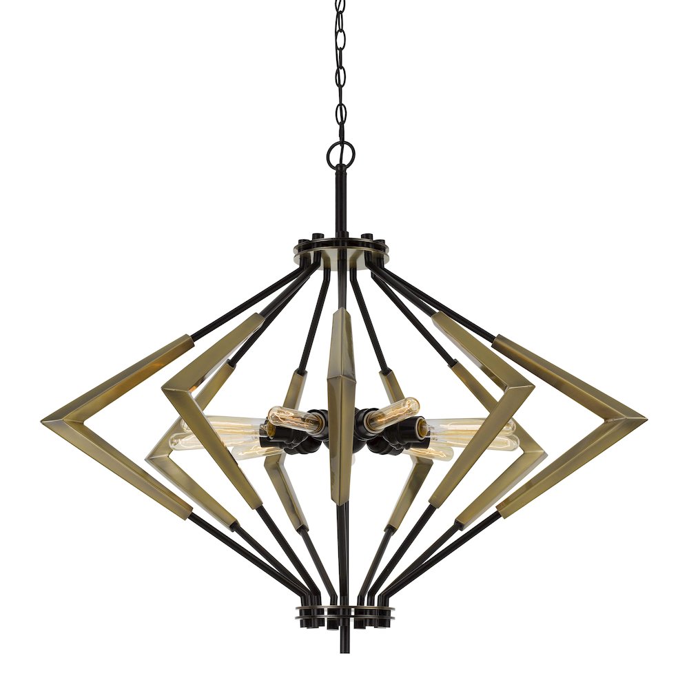 Malounta 60W X 9 Metal Chandelier  (Edison Bulbs Not Included). Picture 1