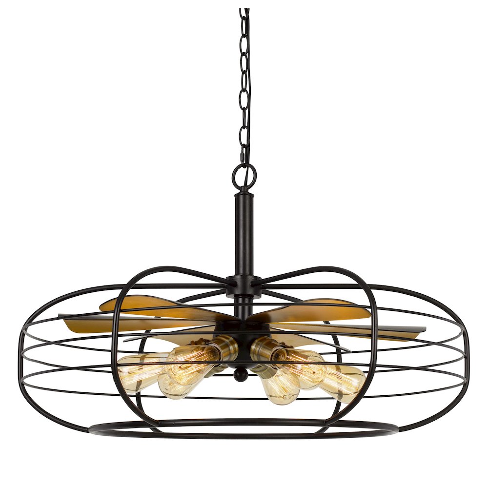 Margo 60W X 6 Metal Chandelier (Edison Bulbs Not Included). Picture 1
