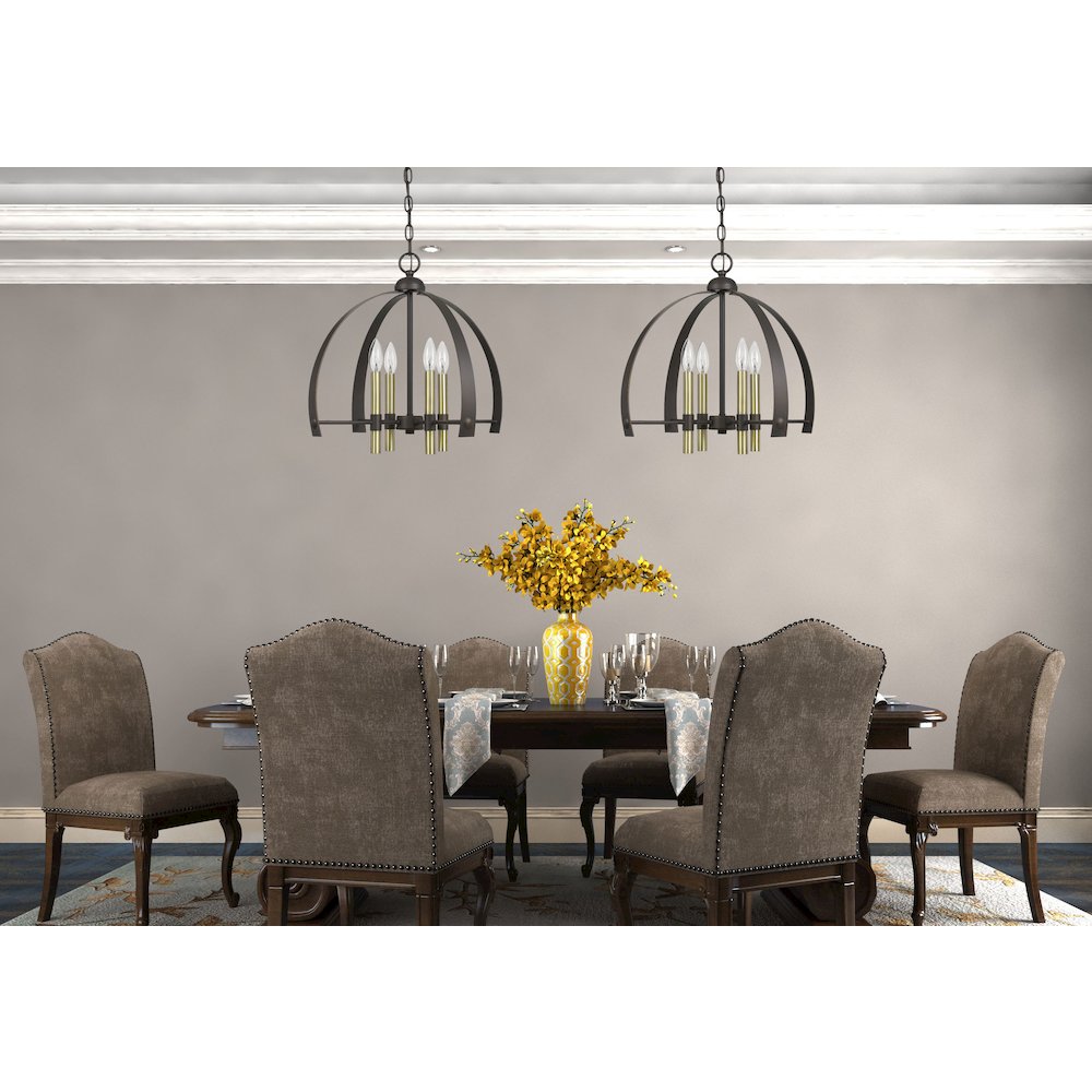 Utica Metal Chandelier. Picture 2