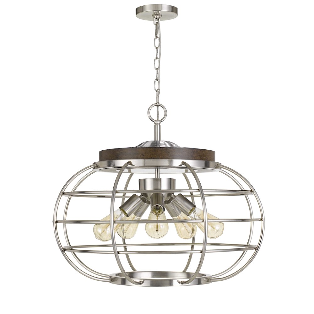 Liberty Metal Chandelier (Edison Bulbs Not Included). Picture 1