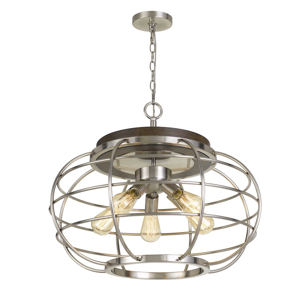 Liberty Metal Chandelier (Edison Bulbs Not Included). Picture 3