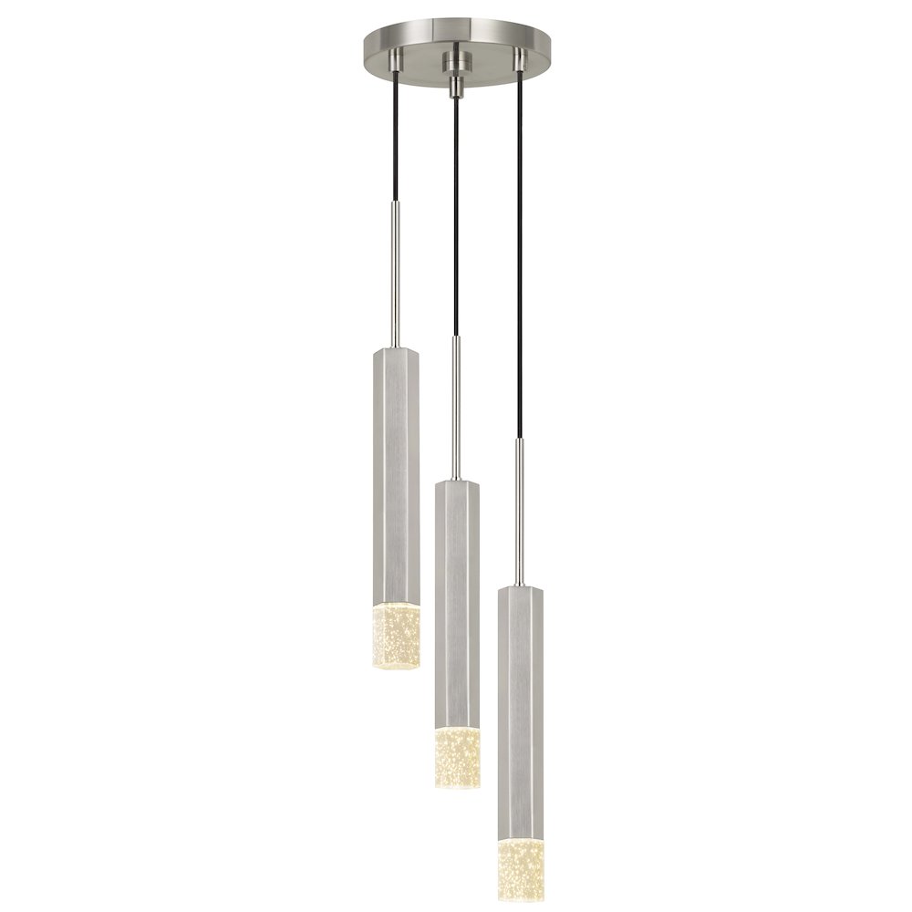 Troy Integrated Led Dimmable Hexagon Aluminum Casted 3 Lights Pendant. Picture 2
