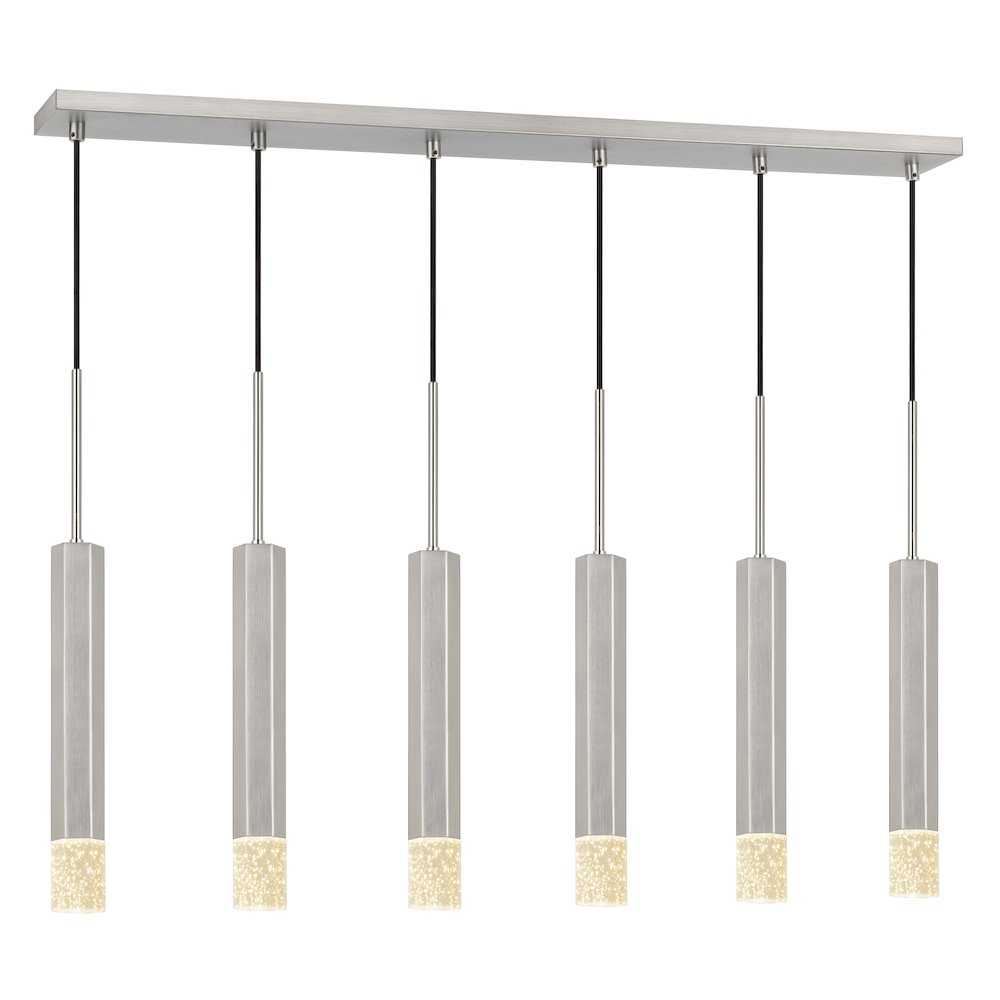 Troy Integrated Led Dimmable Hexagon Aluminum Casted 6 Lights Pendant. Picture 3