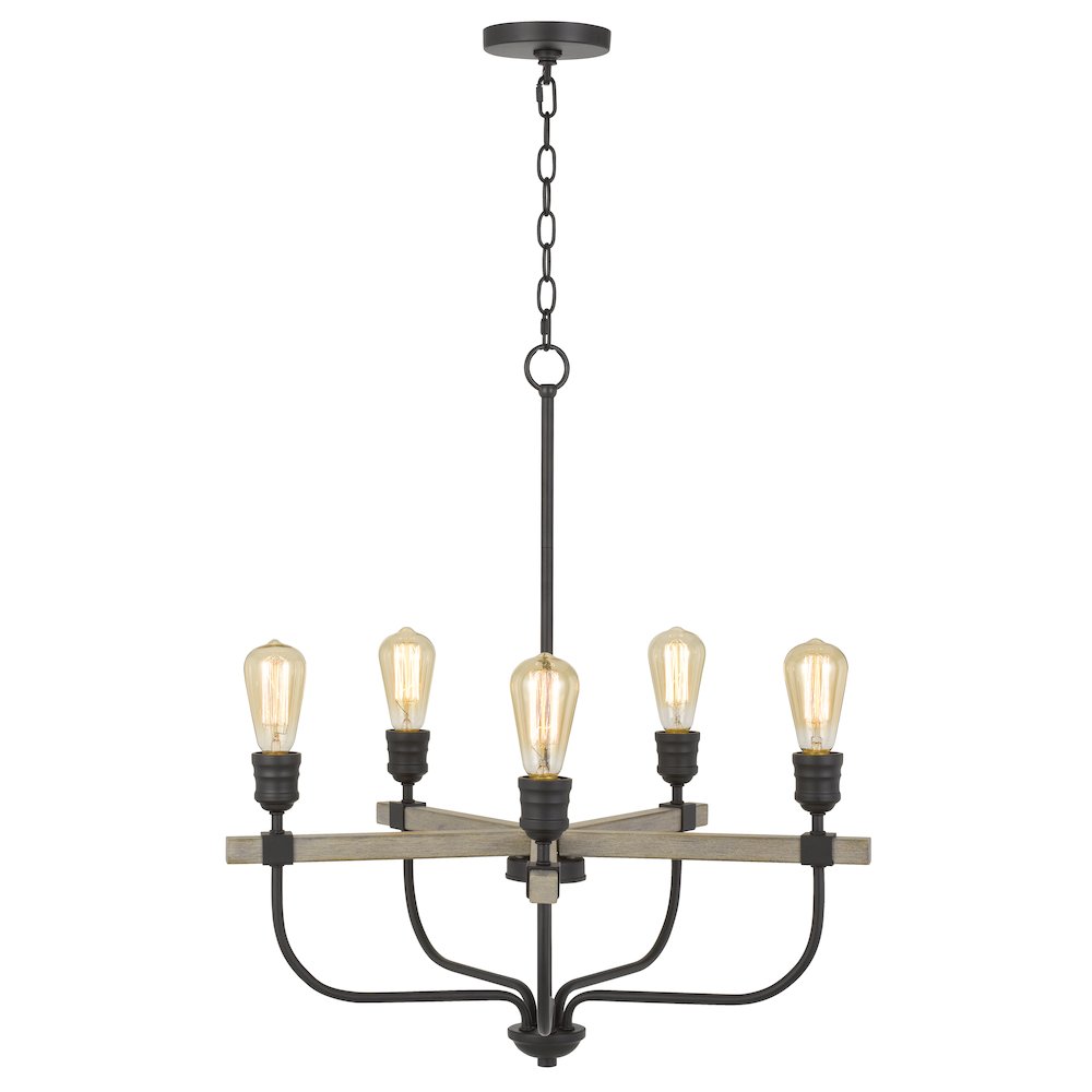 60W X 5 Sion Metal Chandelier. Picture 3