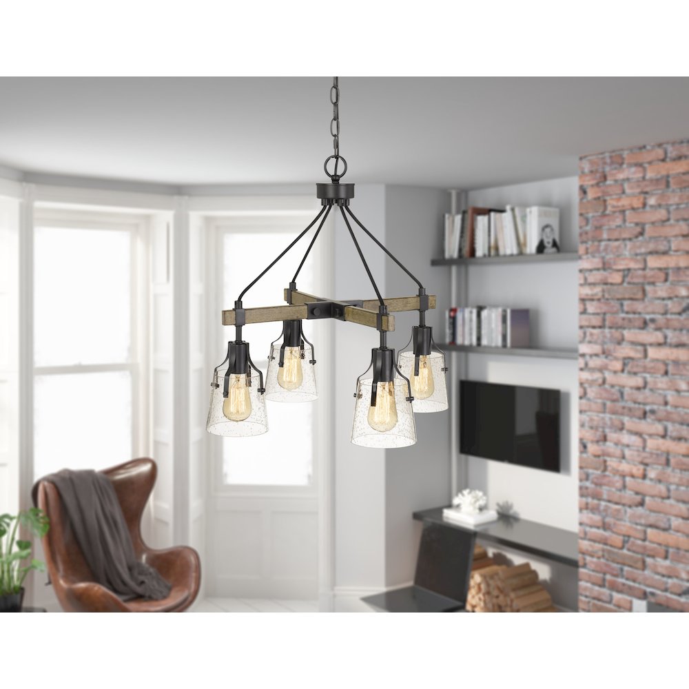 60W X 4 Aosta Metal Chandelier. Picture 2