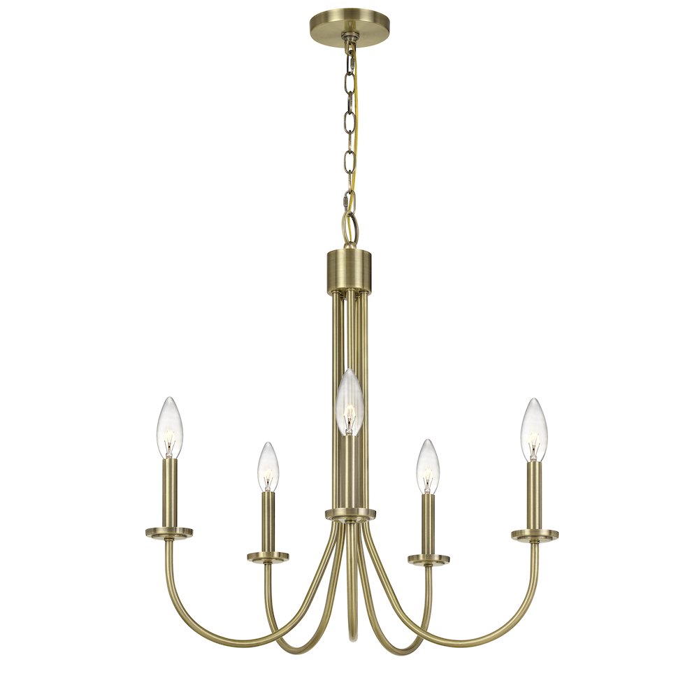 60W X 5 Spiez Metal Chandelier. Picture 1