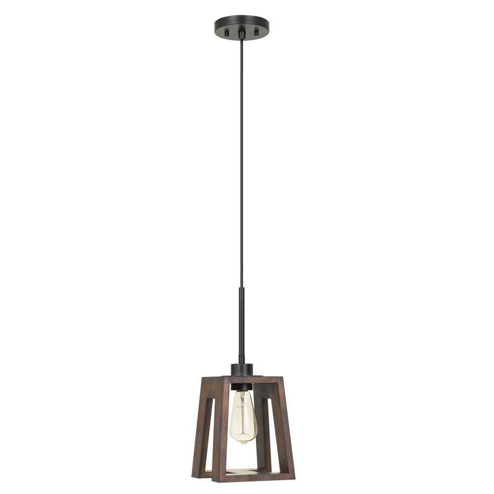 60W Biel Wood Pendant (Edison Bulb Not Included). Picture 1